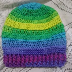 Crossed Double Crochet Beanie